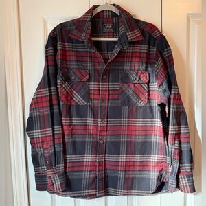 Jack's Heritage Flannel Plaid Shirt Mens Size XL